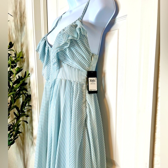 NWT Guess blue and white striped dress - Picture 3 of 10